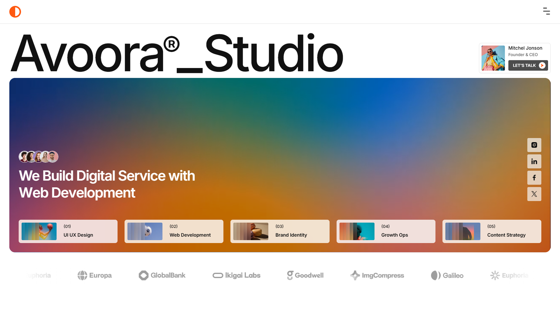 Avoora webflow template