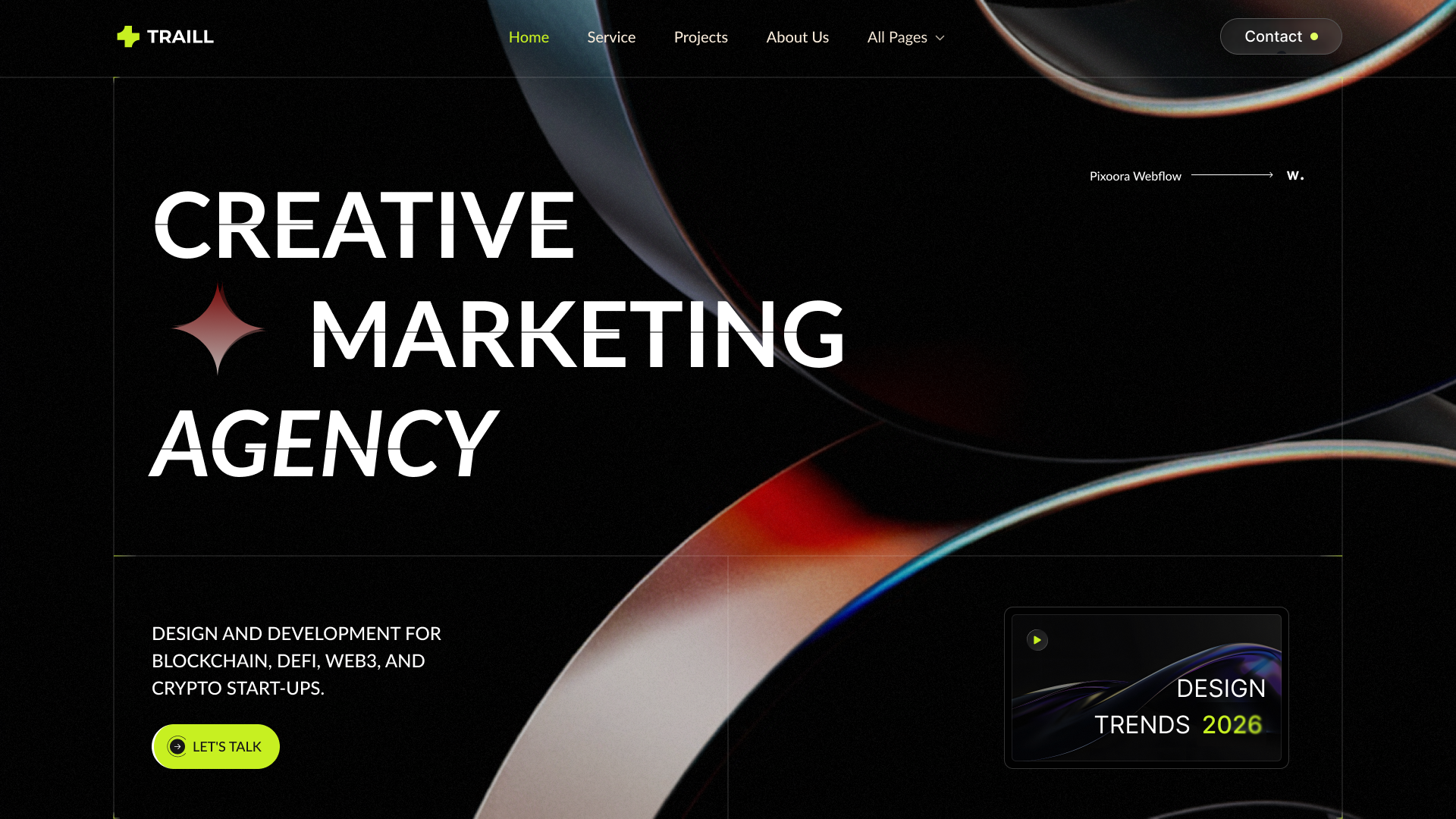 Traill webflow template 