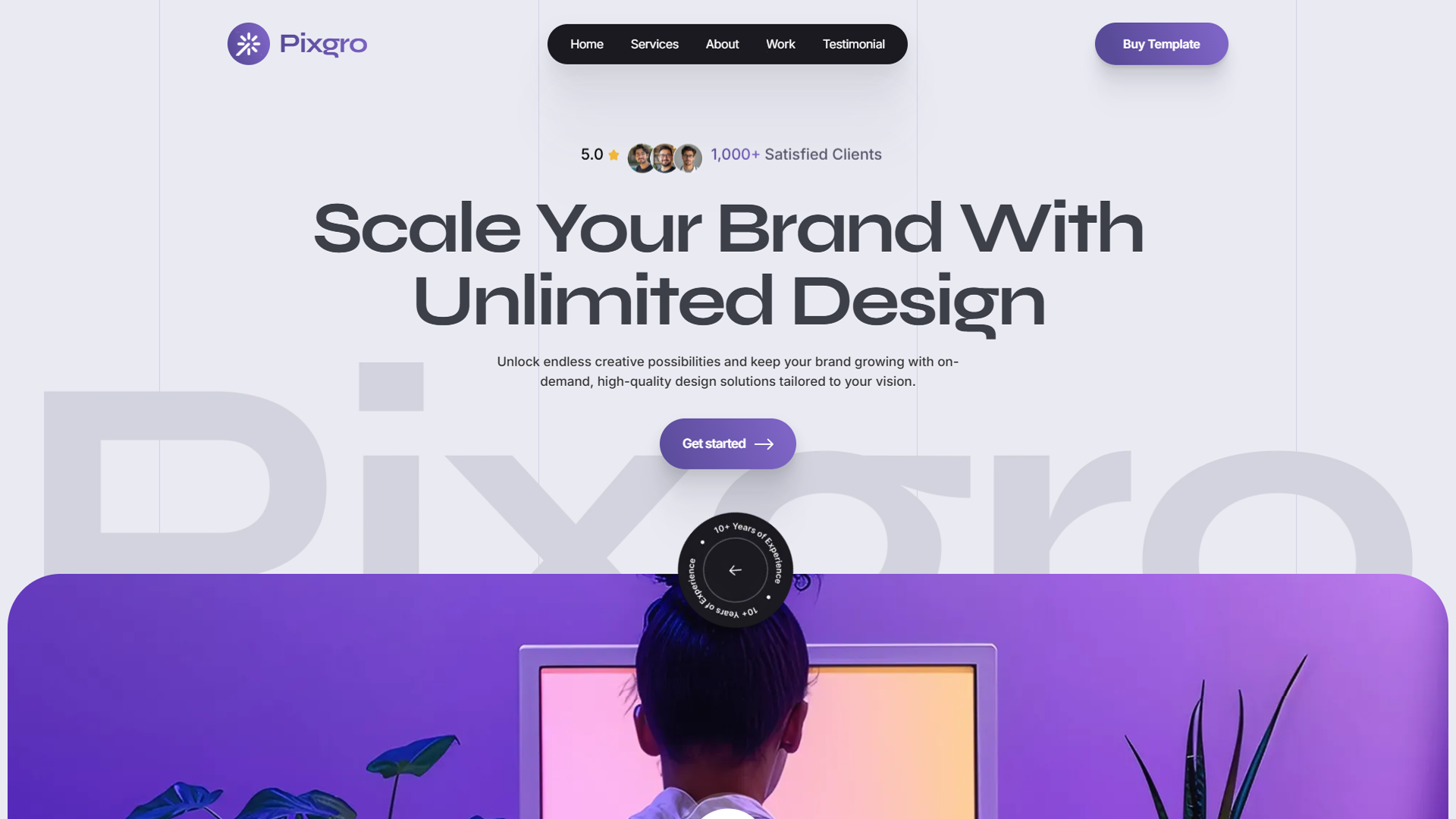 Pixgro webflow template 
