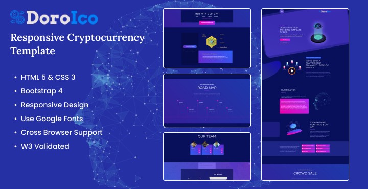 DoroIco -  Bitcoin & Cryptocurrency HTML Template